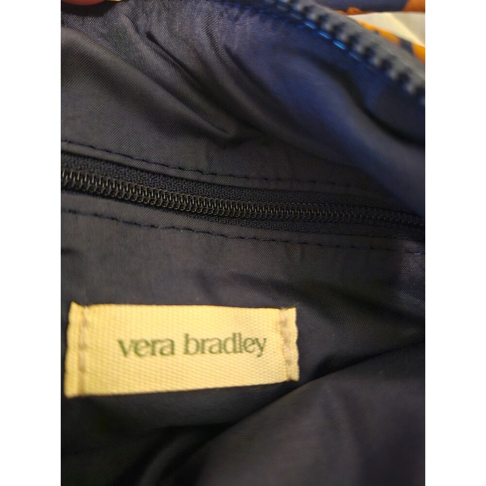 Vera Bradley Blake Utility Crossbody Lotus Montage Roasted Pecan Featherweight - Picture 4 of 5